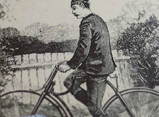 William Bulfin is sketch Detail to the cover of his book "Rambles in Eireann"